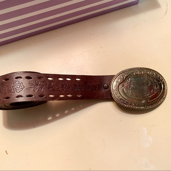 Buckle Accessories - Buckle Genuine Leather Belt with Belt Buckle